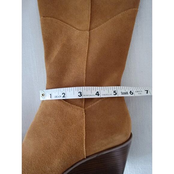 NWT 1. STATE Women's Suede Kern Marigold Wedge Pointed-Toe Boots Size 10 EUC - Picture 5 of 8